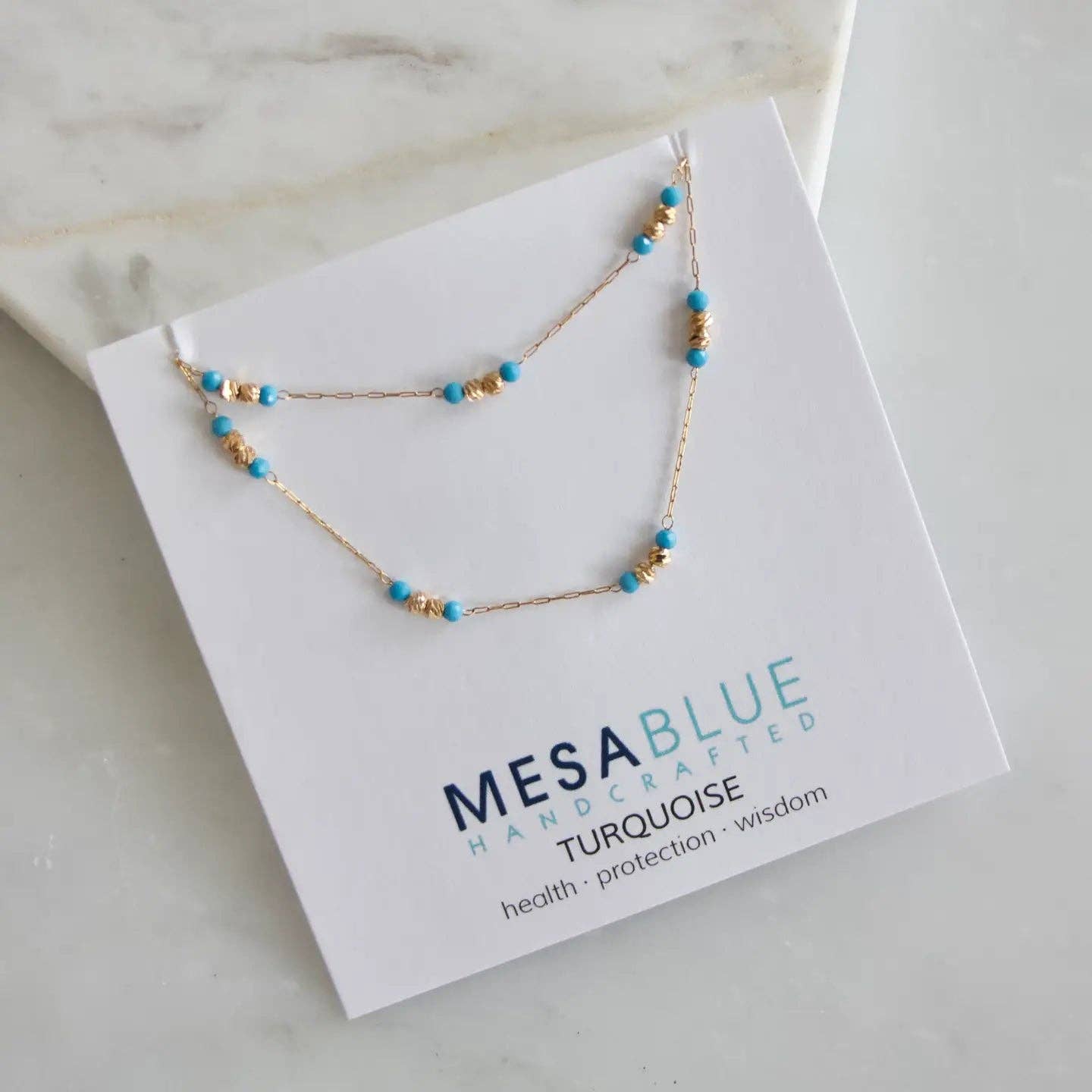 Round Gemstone Beaded Necklace