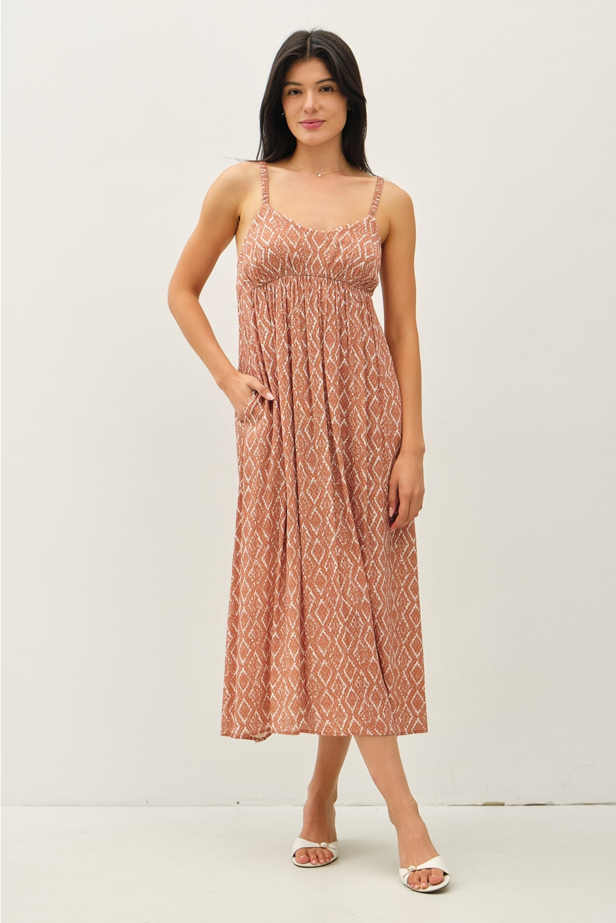 Printed Midi Sundress