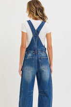 Load image into Gallery viewer, Denim Barrel Leg Overalls
