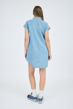Load image into Gallery viewer, Collared Button Down Mini Dress
