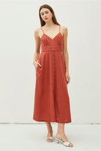 Load image into Gallery viewer, Sweetheart Neckline Button Down Dress
