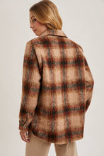 Load image into Gallery viewer, BRUSHED FLANNEL BUTTON DOWN SHACKET

