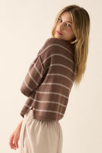 Load image into Gallery viewer, Striped 3/4 Sleeve Sweater
