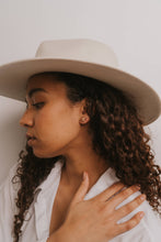 Load image into Gallery viewer, Druzy Prong - Rose Gold - Gold Earrings
