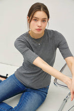 Load image into Gallery viewer, Classic Ribbed Crewneck Top
