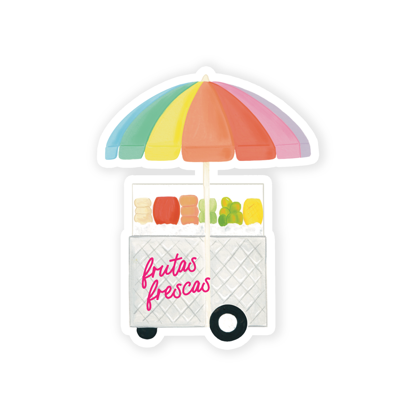 Fruit Cart Sticker | Summer Sticker