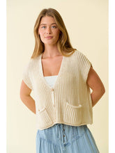 Load image into Gallery viewer, Chunky Stitch Sweater Vest 
