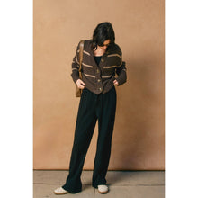 Load image into Gallery viewer, Fluffy Striped Button Down Cardigan
