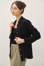 Load image into Gallery viewer, Black Classic Cut Button Up Be Cool
