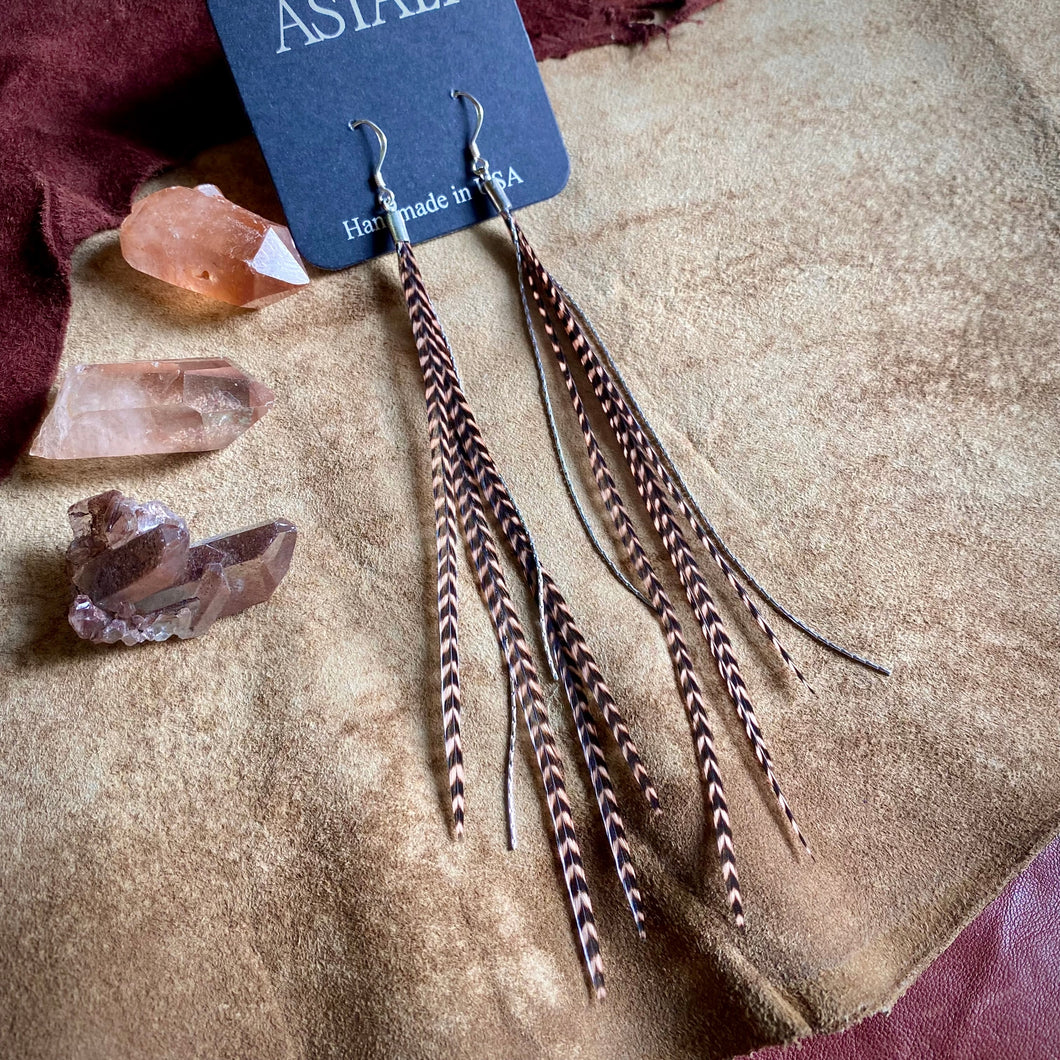 Boho Western Feather Earrings