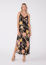 Load image into Gallery viewer, Floral Lace Trim Racerback Maxi Dress
