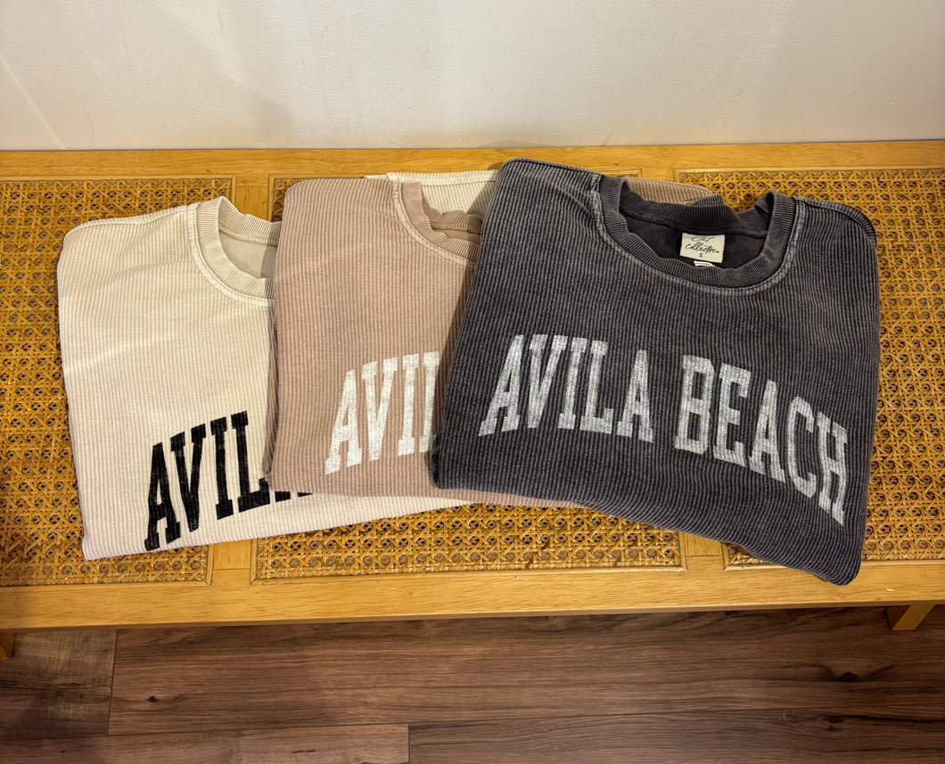 Avila Beach Cropped Pullover oat collective