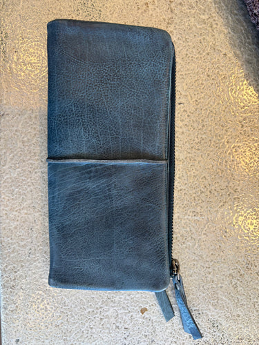 Handcrafted Leather Andi Denim Wallet Latico Leather