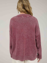 Load image into Gallery viewer, Oversized Burgundy Sweater
