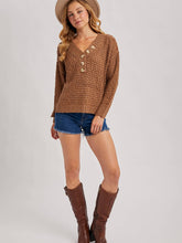 Load image into Gallery viewer, Thermal Henley Sweater
