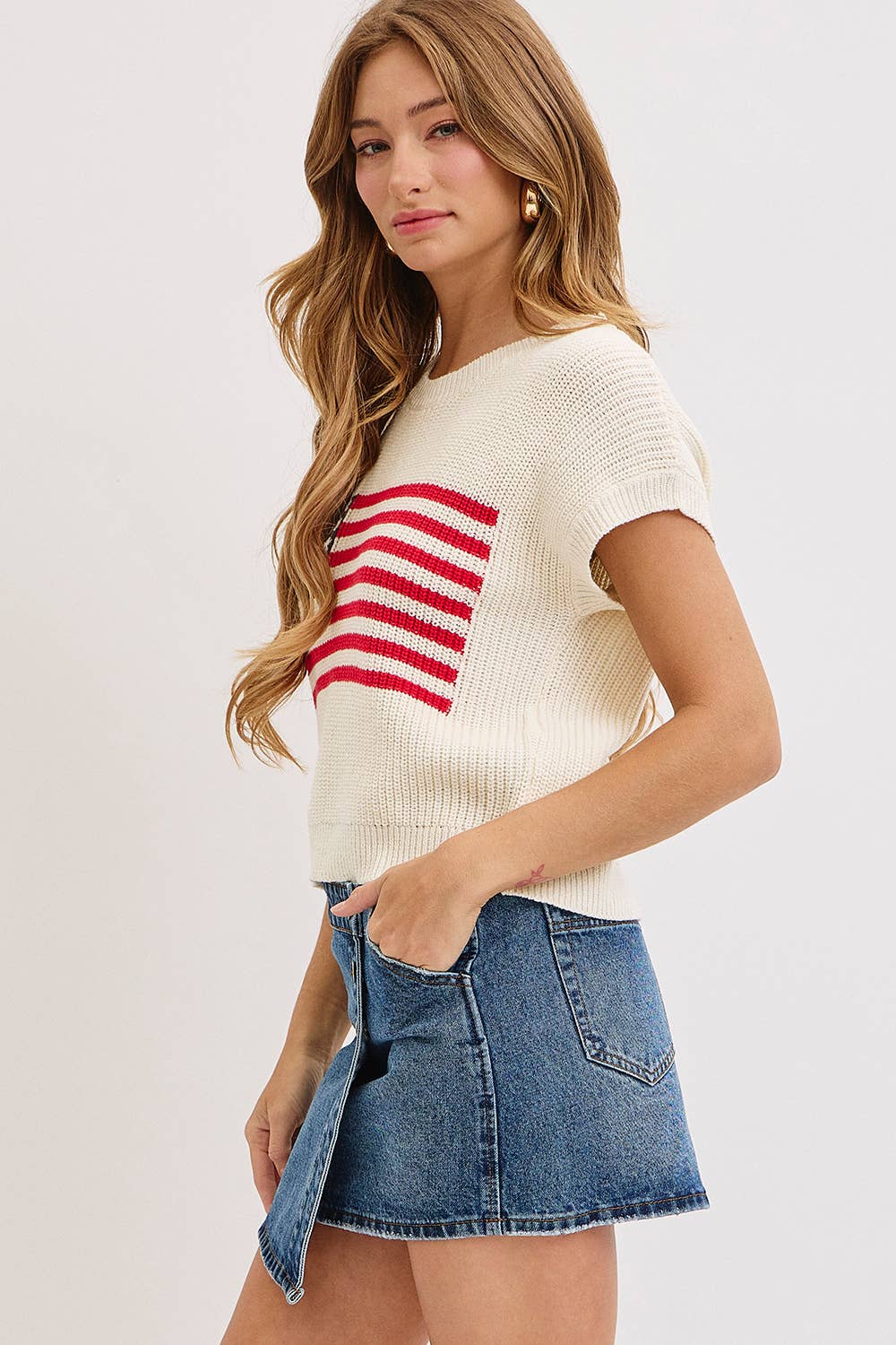 Stars & Stripes American Flag Sweater