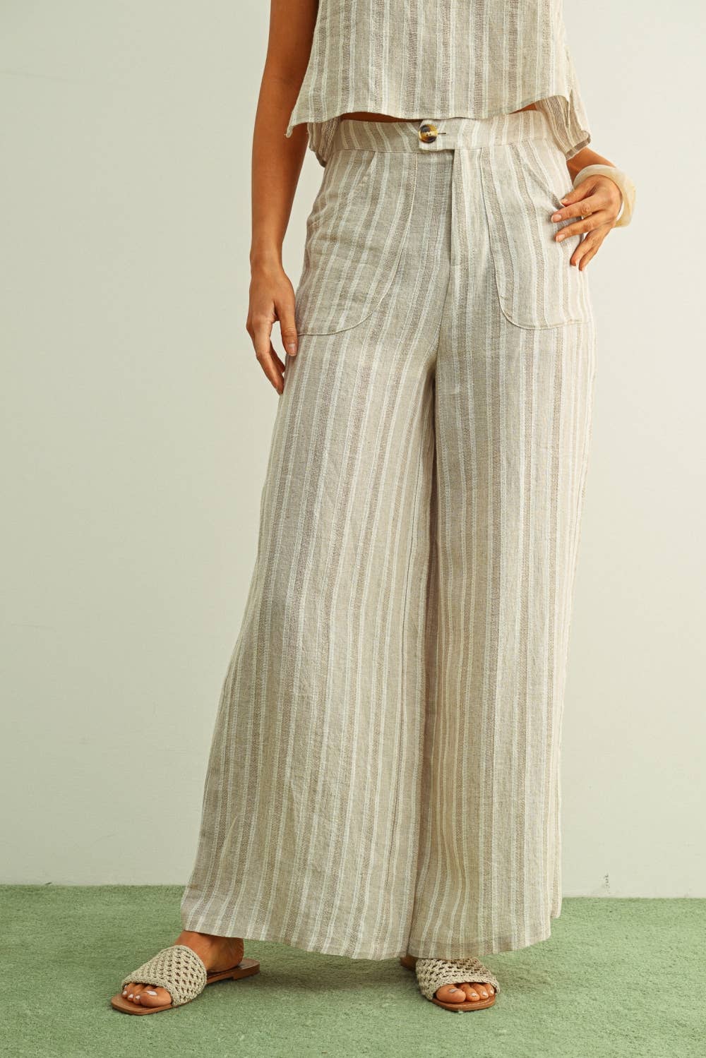 Coastal/Casual Striped Pants 