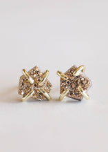 Load image into Gallery viewer, Druzy Prong - Rose Gold - Gold Earrings
