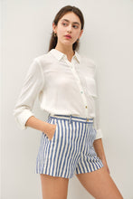Load image into Gallery viewer, Striped Linen Blend Shorts
