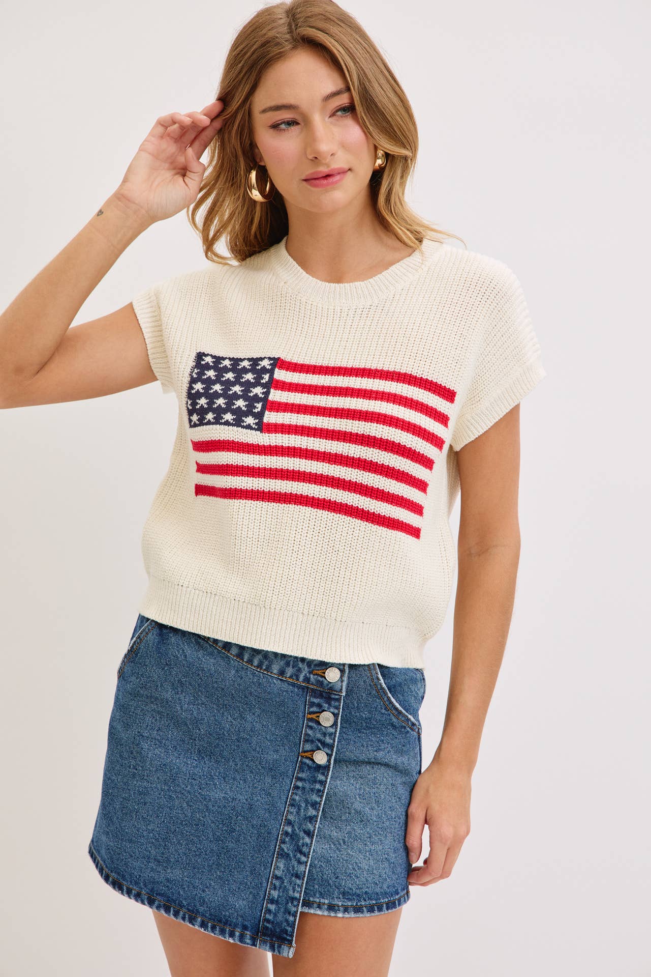 Stars & Stripes American Flag Sweater