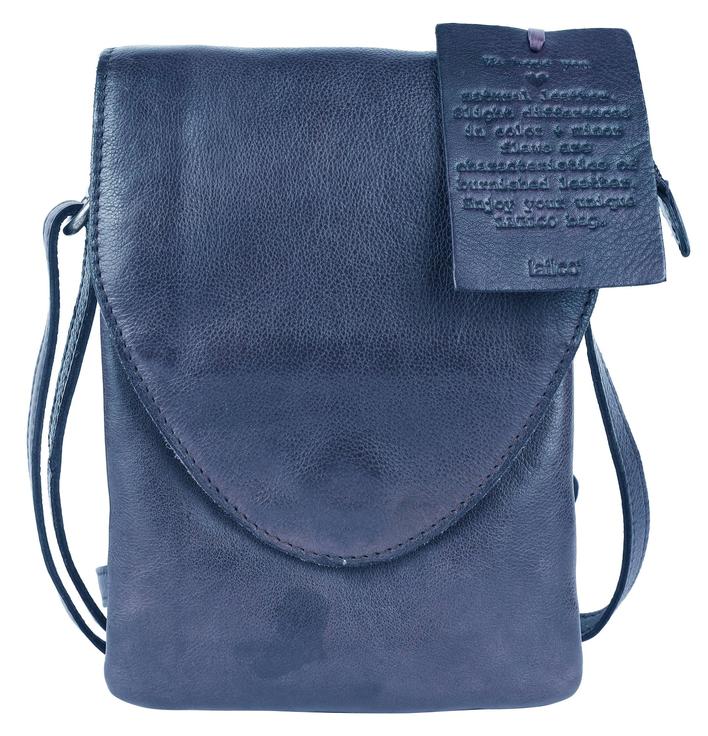 Pippa Handcrafted Leather Crossbody Bags: Denim