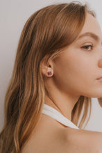 Load image into Gallery viewer, Gemstone Prong - Amethyst - Gold Earrings

