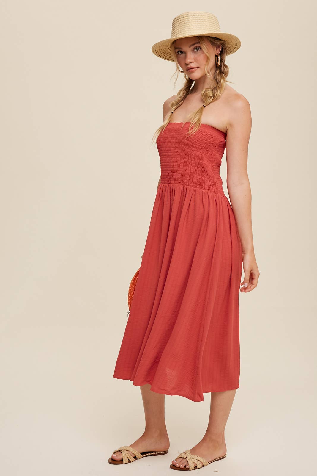 Convertible Shirred Maxi Skirt & Dress