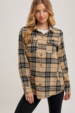 Load image into Gallery viewer, FLANNEL PLAID SHACKET
