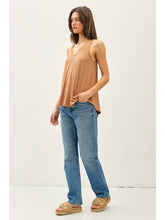 Load image into Gallery viewer, Toffee Simple V-Neck Tank
