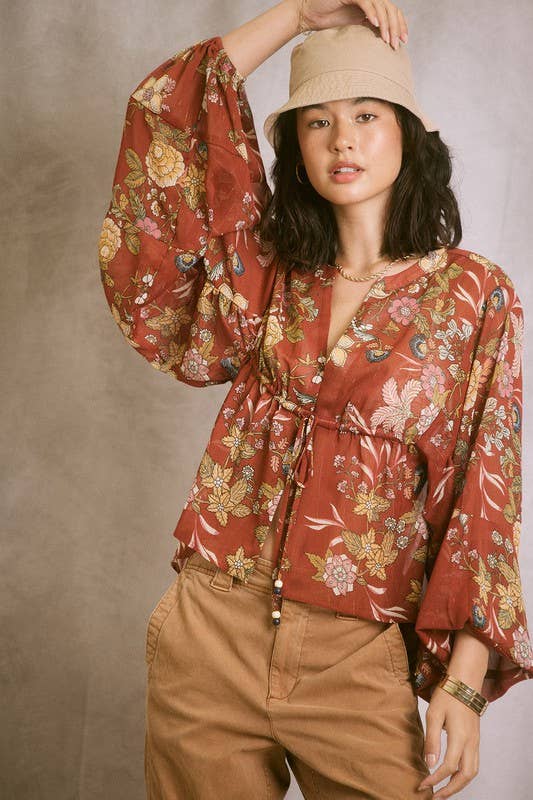 Chiffon Lurex Top