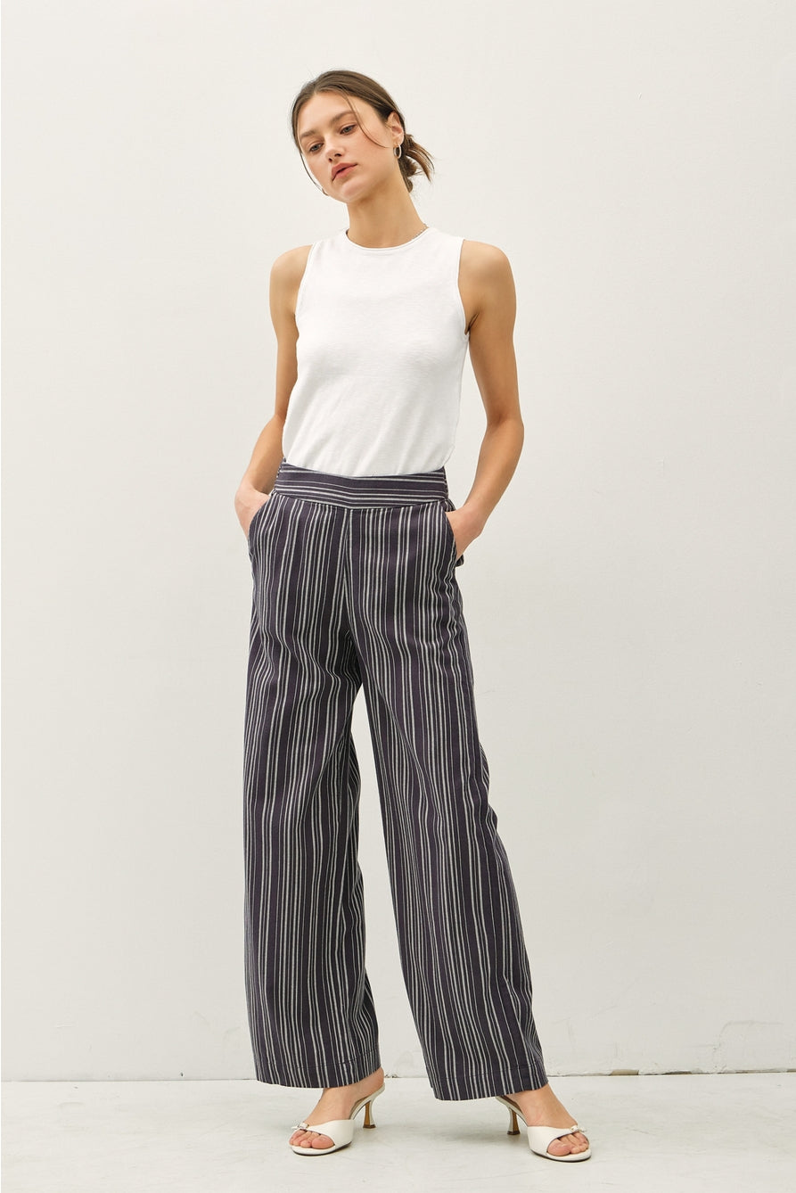 Charcoal Straight Leg Pants