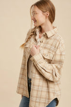 Load image into Gallery viewer, Natural Plaid Shacket
