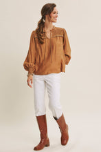 Load image into Gallery viewer, Elegant Ruffled Smocked Blouse
