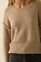 Load image into Gallery viewer, Exposed-Seam Funnel-Neck Sweater
