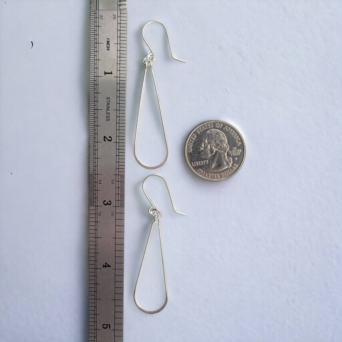 Sterling Silver Hoops - Hammered Earrings 