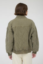 Load image into Gallery viewer, Olive Quilted Button Down Jacket
