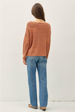 Load image into Gallery viewer, Crochet Sweater With Flower Accents

