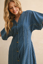 Load image into Gallery viewer, Denim Polka Dot Dress
