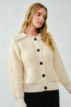 Load image into Gallery viewer, Cream Boucle Cardigan
