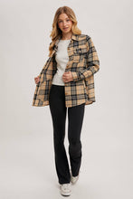Load image into Gallery viewer, FLANNEL PLAID SHACKET
