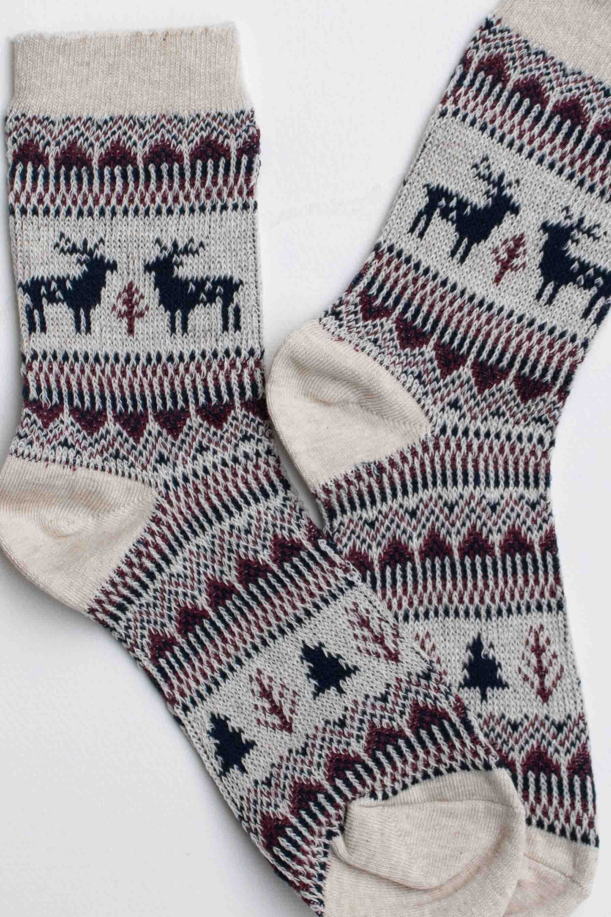 Holiday Deer Casual Socks