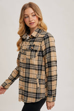 Load image into Gallery viewer, FLANNEL PLAID SHACKET
