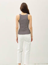 Load image into Gallery viewer, Charcoal Ribbed Tank
