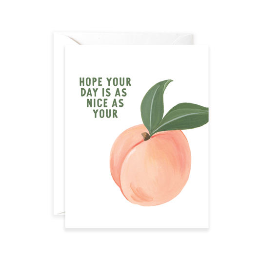 Nice Peach Greeting Card 