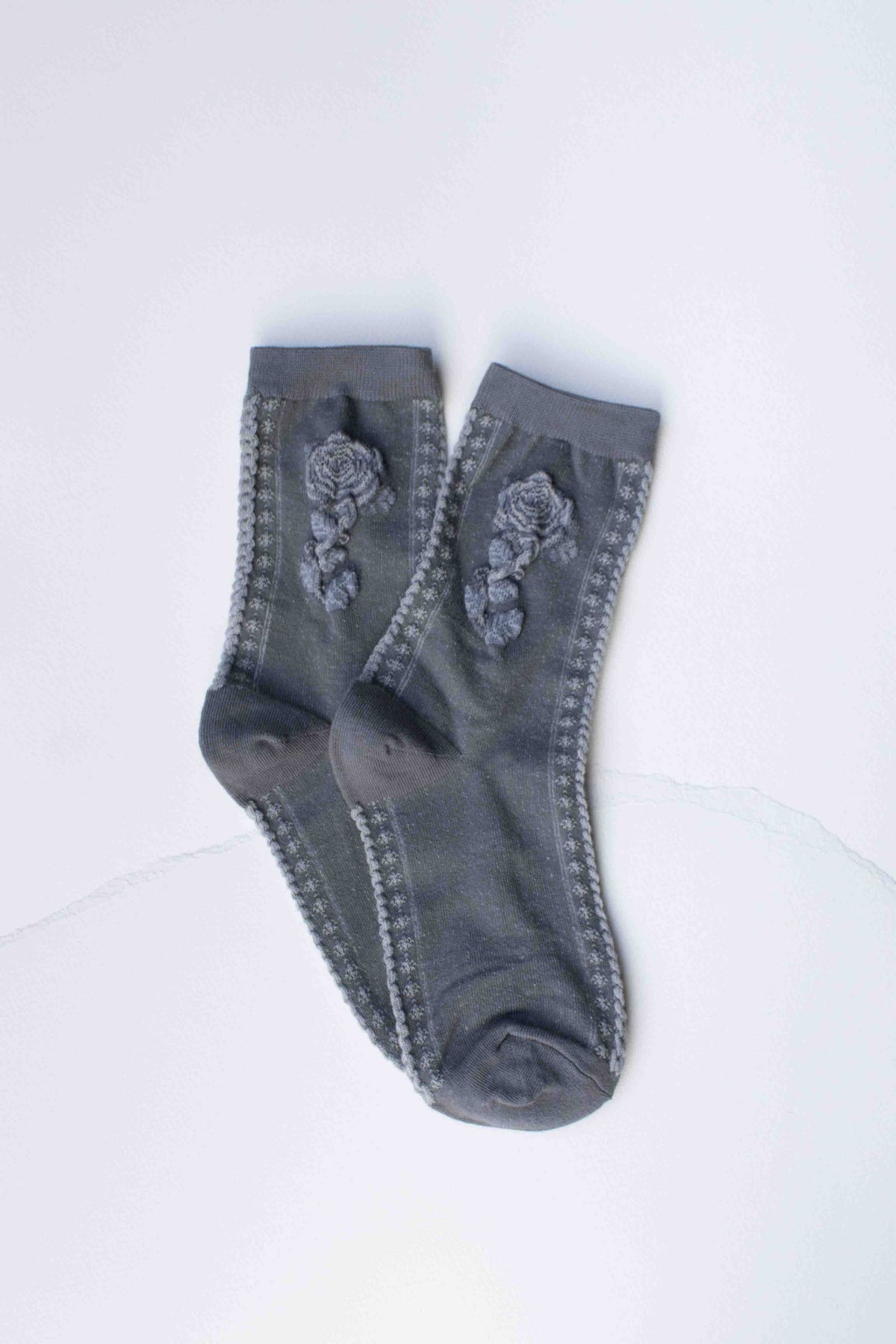 Rose Cotton Blend Socks
