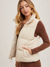 Load image into Gallery viewer, Ecru Corduroy Vest
