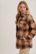 Load image into Gallery viewer, BRUSHED FLANNEL BUTTON DOWN SHACKET
