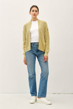 Load image into Gallery viewer, Ribbed Raw Seam Cardigan
