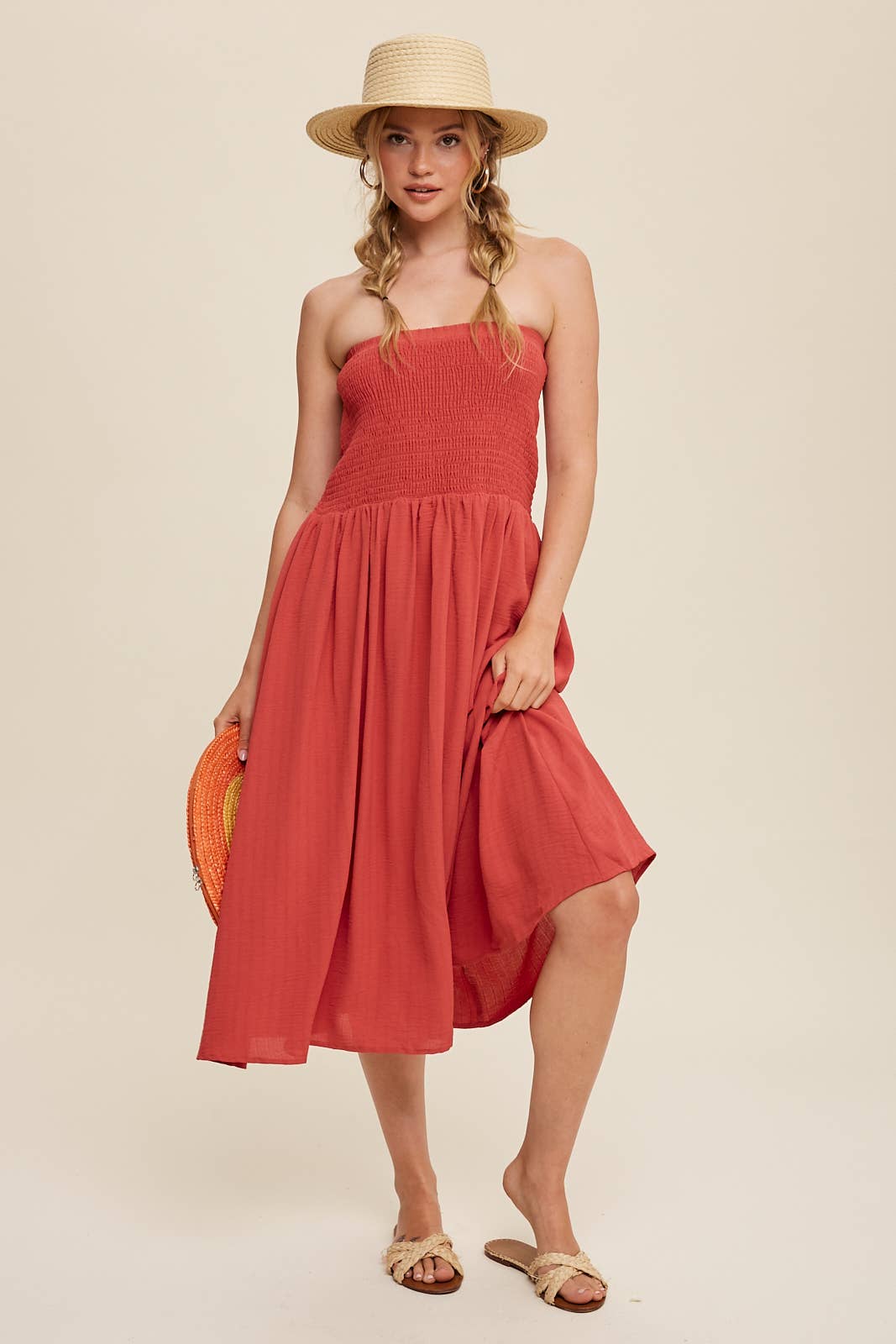 Convertible Shirred Maxi Skirt & Dress