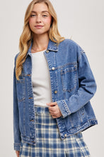 Load image into Gallery viewer, Oversized Denim Jacket
